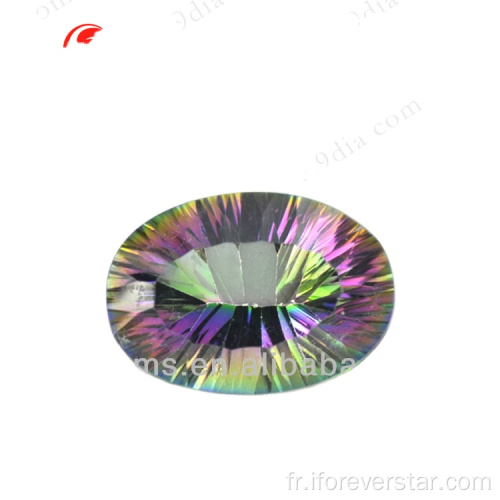Ovale Rainbow Quartz Mystic Quartz, Gémons de quartz mystiques